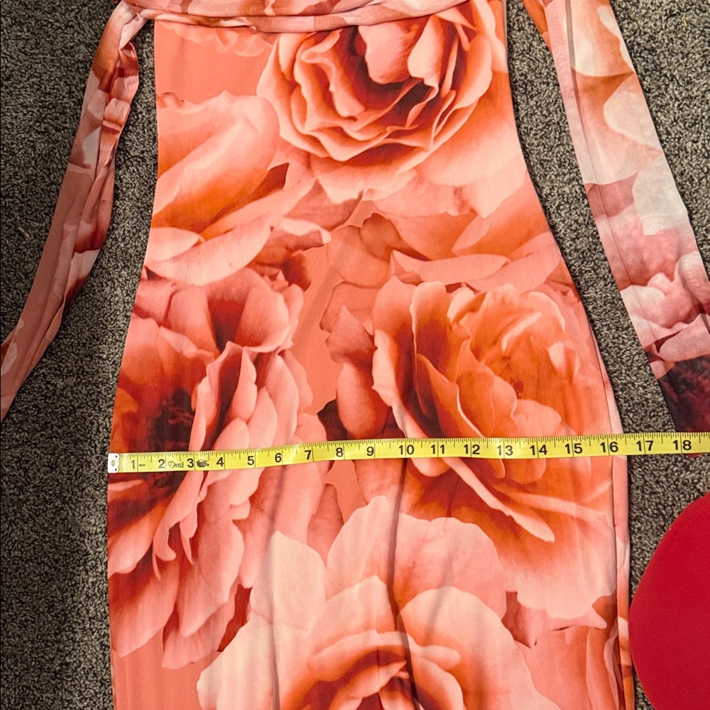 AFRM Pink Floral Long Sleeve Dress - Picture 11 of 12